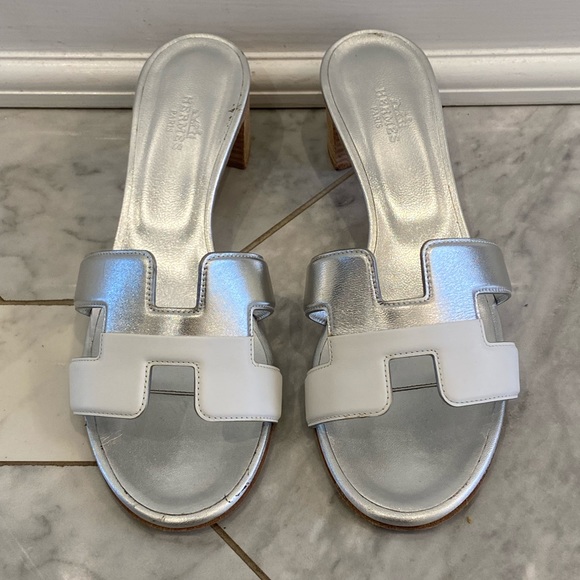 Hermes Shoes - Hermes oasis two tone sandals